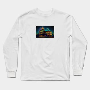 A painting of the colossion of the roman colossion. Long Sleeve T-Shirt